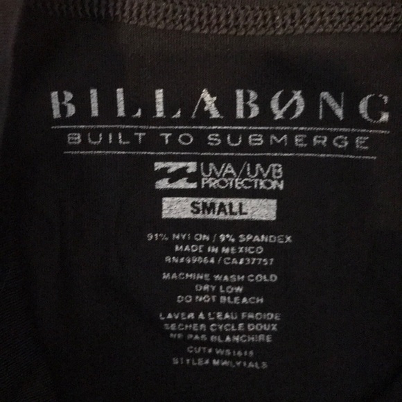 Billabong rash-guard adult small fits kids too - Picture 8 of 8